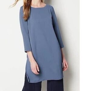 J.Jill Wearever NWT Moonlit Sky Textured 3/4 Sleeve Tunic Size XL